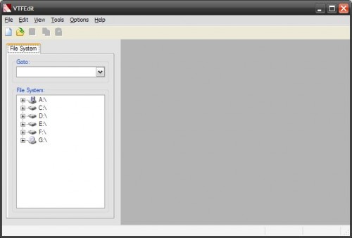 Главное окно VTFEdit