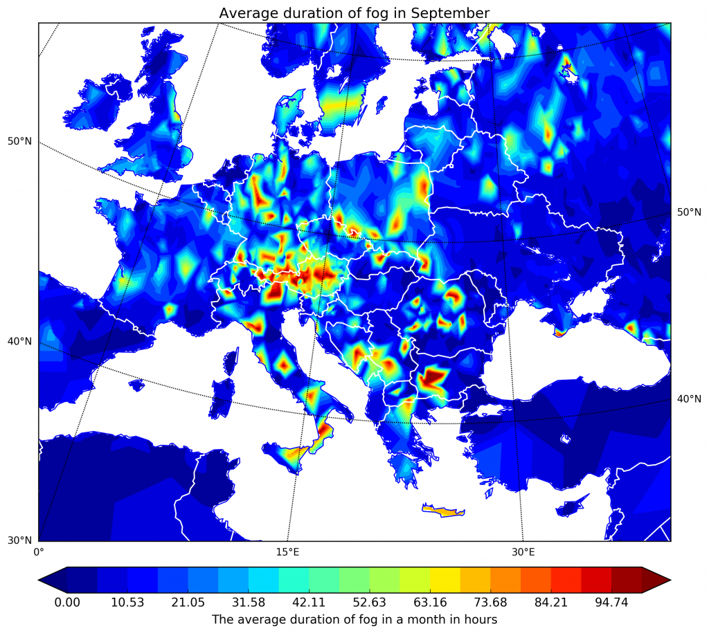 Построение изолиний на карте мира при помощи Python Basemap ...
